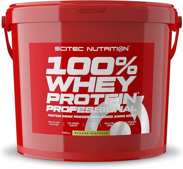 Scitec Nutrition 100% Whey Protein Professional, Banana - 5000g