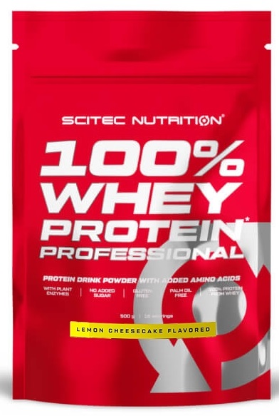 Scitec Nutrition 100% Whey Protein Professional, Lemon Cheescake - 500g