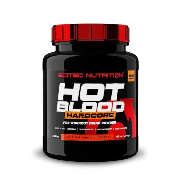 Scitec Nutrition Hot Blood Hardcore, Tropical Punch - 700g