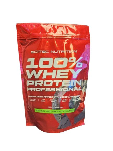 Scitec Nutrition 100% Whey Protein Professional, Pistachio White Chocolate - 500g