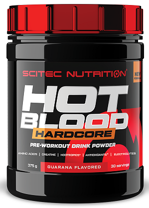 Scitec Nutrition Hot Blood Hardcore, Guarana - 375g