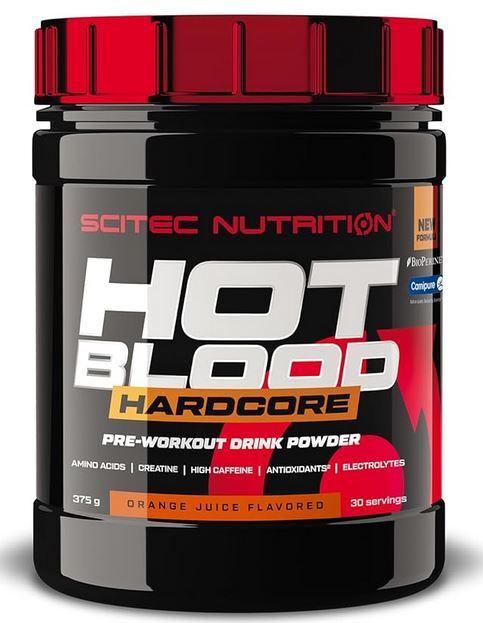 Scitec Nutrition Hot Blood Hardcore, Orange Juice - 375g