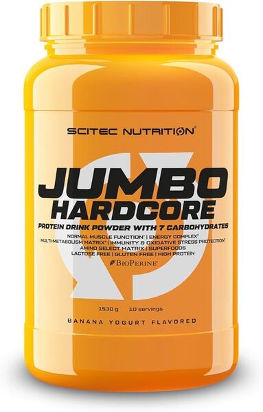 Scitec Nutrition Jumbo Hardcore, Banana Yoghurt - 1530g