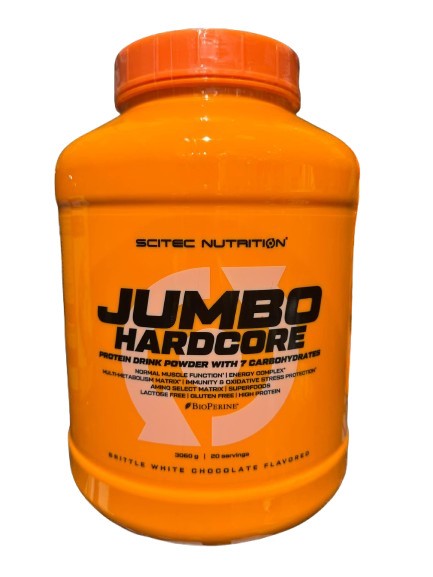 Scitec Nutrition Jumbo Hardcore, Brittle White Chocolate - 3060g