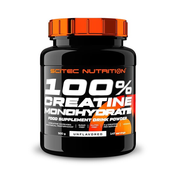 Scitec Nutrition 100% Creatine Monohydrate, Unflavored - 500g