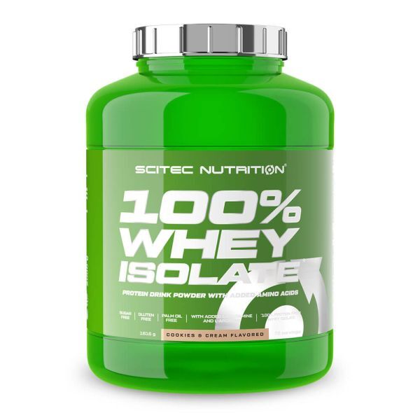 Scitec Nutrition 100% Whey Isolate, Cookies & Cream - 1816g