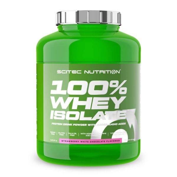 Scitec Nutrition 100% Whey Isolate, Strawberry White Chocolate - 1816g