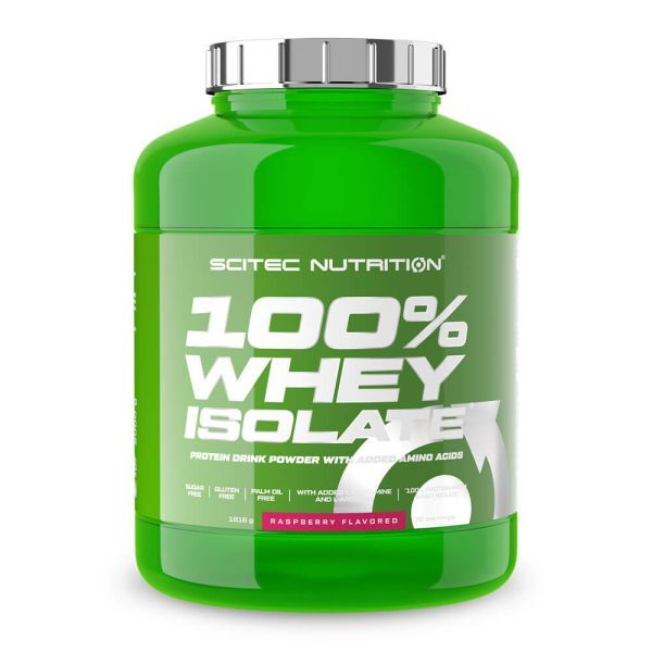 Scitec Nutrition 100% Whey Isolate, Raspberry - 1816g