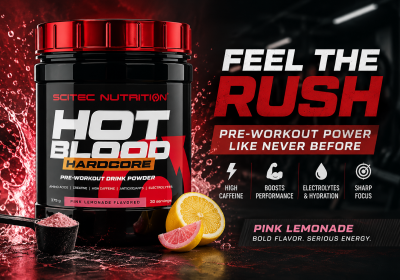 Scitec Nutrition Hot Blood Hardcore Pink Lemonade pre workout supplement review